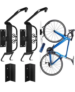 Swivel Bike Wall Mount, 2 PACK Heavy Duty Bike Rack for Garage Storage Anti-Rust - Picture 1 of 9