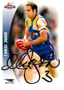 Signed 2006 West Coast Eagles AFL Premiers Select Champions Card - Chris Judd - Bild 1 von 3