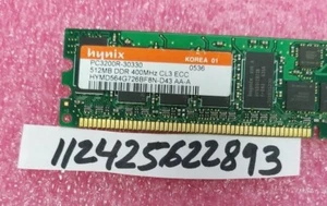 512MB PC DDR1 PC3200R 3200R DDR1-400MHZ 400 184PIN ECC-REG RDIMM SINGLE RANK - Picture 1 of 1