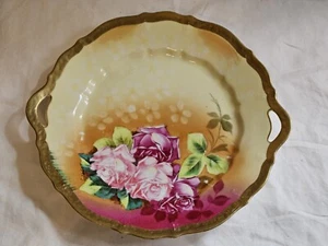 C. T. Germany American Beauty Antique Porcelain Serving Plate w/ Handles - Picture 1 of 6