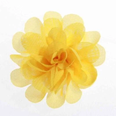 Diadema Floral de Gasa - Tela Flores Sólidas Sin Clips Hágalo Usted Mismo Accesorios 20 PIEZAS Foto 1 de 4