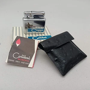 COLIBRI MONOPOL AUTOMATIC PETROL LIGHTER W.GERMANY VINTAGE 50S NOS UNFIRED RARE - Picture 1 of 10