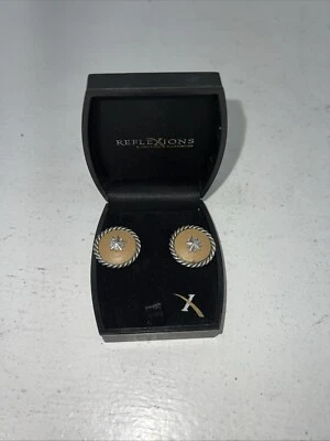 Nuevos pendientes de cuero plata reflejos para mujer. RFR400 A-53 Foto 1 de 4