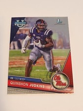 2023 Bowman Chrome U 135 Quinshon Judkins 1st  Ole Miss  Football Card