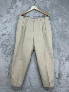 Tommy Hilfiger Trousers Chino style Pants 100% Cotton Khaki Mens W38 L32 - Picture 1 of 8