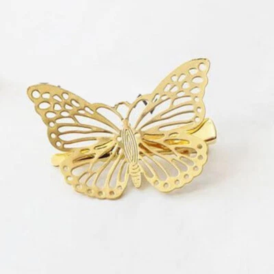Elegant Tassel Butterfly Hairpin Moving Flying Girls Shiny Rhinestone Hair Clips - Image 1 of 4