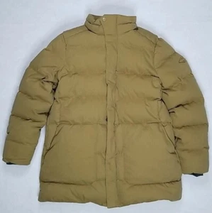 Merrell Terrain Cotton Puffer Parka Jacket Coat Women's size M Sand - Picture 1 of 9