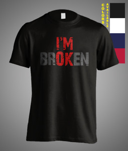 Mental Health Awareness I'm not OK I'm Broken Invisible Illness Unisex T-Shirt
