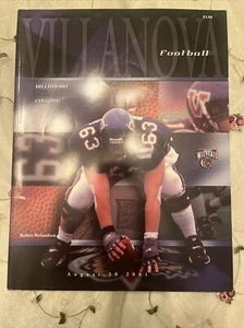 Villanova vs. Colgate 30.08.2001 Auto Andy Talley College Football Programm sehr guter Zustand - Bild 1 von 6