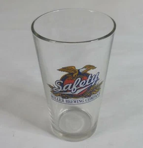 Miller Brewing Company "Safety" Pint Pub Bierglas - Bild 1 von 5