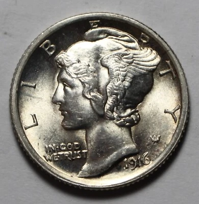 1916 Mercury Dime HV24 - Image 1 of 2
