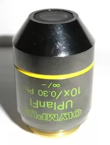 Olympus UPlanFl 10x/ 0,30 oo/ - Ph1 RMS , Mikroskop-Objektiv, Phasenkontrast - Bild 1 von 2