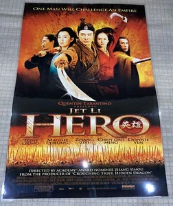 HERO  MOVIE POSTER 2002  27X40 JET LI  (Laminated) Tarantino martial Arts Karate - Picture 1 of 2