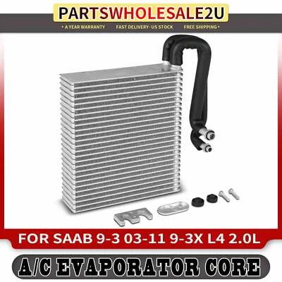 Núcleo evaporador de aire acondicionado frontal para Saab 9-3 2003-2011 9-3X 2010-2011 aleta de placa Foto 1 de 4