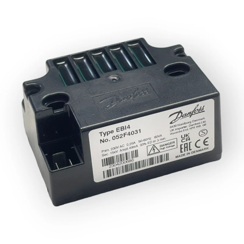 DANFOSS TRASFORMATORE DI ACCENSIONE 052F4031 EBI4 230V X 15KV 33% BRUCIATORE - Imagen 1 de 1