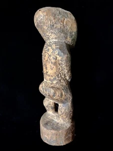Figura Ancestral Escultura Fetiche de Madera Baule África Occidental Arte Primitivo - Imagen 1 de 8