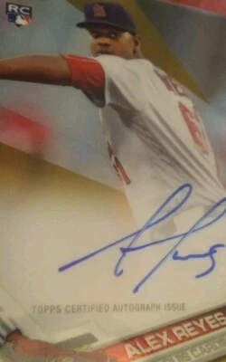 Autograph Alex Reyes #RA-AR Rookie Auto RC /50 - Image 1 of 4