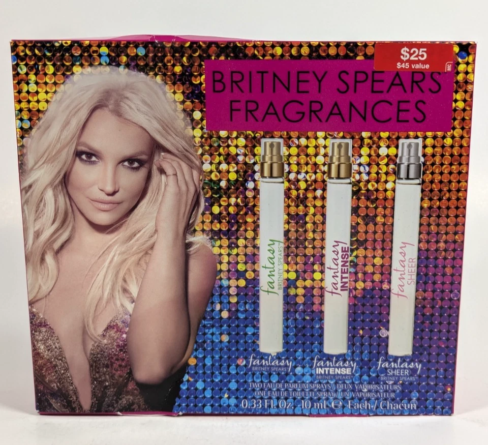 Britney Spears Fantasy Fragrances 3ct Travel Sz Set Women's Eau De Parfum 0.33oz - Image 1 of 3