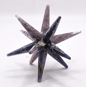 83 mm Iolita 12 puntos estrella pulida agua zafiro piedra preciosa cristal mineral India - Imagen 1 de 5