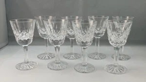 WATERFORD Lismore 3 1/2" Small Liqueur Cocktail Cordial Glasses Set of 8 READ - Picture 1 of 14