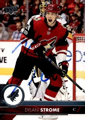 Dylan Strome - Signed 2017-18 Upper Deck Series 2 Card #261 - Arizona Coyotes - Image 1 of 2