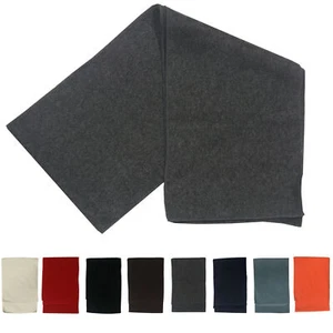 Damen Herren Schal Winter Fleeceschal Antipilling Polarfleece 150x25cm schwarz  - Bild 1 von 9