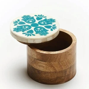 NEW! Matr Boomie “ANKURA” MANGO WOOD & BONE KEEPSAKE BOX — Handmade, Sustainable - Picture 1 of 19