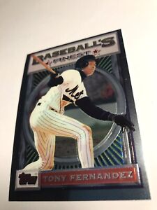 1993 Topps Baseball’s Finest Baseball Card - No. 36 - Mets - Tony Fernandez