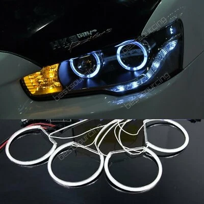 4x 131MM CCFL Angel Eyes Ringe Scheinwerfer Standlicht Weiß BMW E36 E38 E39 E46 - Bild 1 von 4