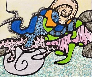 Original abstract painting | NeuroArt | 200gsm | from Artist Life Warrior RU - Picture 1 of 6