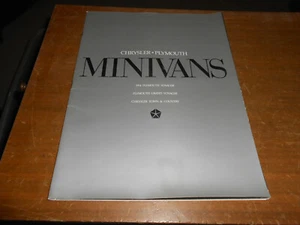 1994 Plymouth Chrysler MINIVANS Voyager Grand Voyager Town & Country Brochure - Picture 1 of 8
