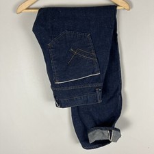 William Rast Taper dark wash selvedge denim blue jeans 35 x 32