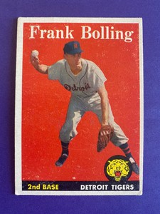 1958  Topps Set Break Frank Bolling # 95 *JSRCARDS*