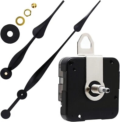 High Torque Long Shaft Clock Movement Mechanism with 12 Inch Long Spade Hands - Image 1 of 4