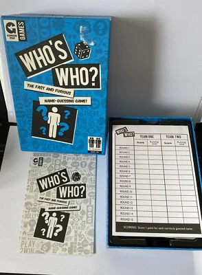 Game Ginger Fox Who's Who? The Fast & Furious Name-Guessing Complete Boxed - Image 1 of 4