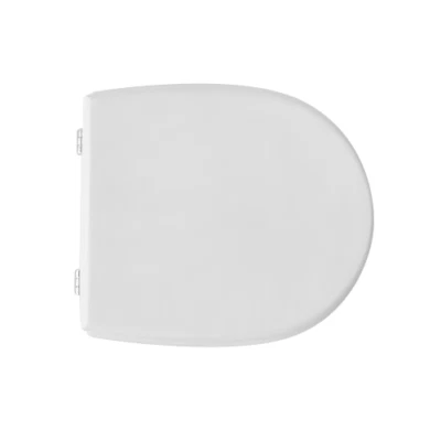 Sedile wc coprivaso per Globo vaso Bowl 40-43 x 39 cm bianco cerniere regolabili - Immagine 1 di 4