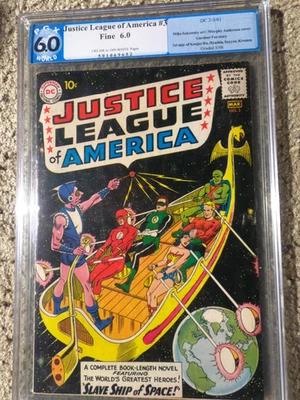 Justice League Of America 3 1961  PGX 6.0 Holds grade  - Image 1 of 4