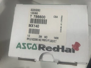 ASCO 8220G93 1/2" N/O, 5-125 PSI Dampf, 5-150 PSI Heißwasserventil 120 V / 60 Hz - Bild 1 von 12