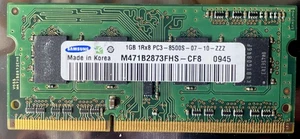 SAMSUNG 2GB DDR3 1333MHz PC3-10600S 204-pin SO-DIMM Laptop RAM non-ECC - Picture 1 of 2
