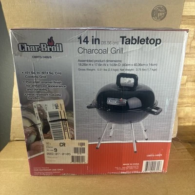Char-Broil 14 inch Tabletop Charcoal Grill Outdoor - Image 1 of 4