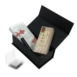 Arita Ware Portable Japanese Calligraphy Set | Mini Inkstone & Brush Kit - Picture 1 of 5