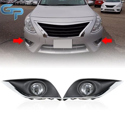 Kit de luces antiniebla par de luces con interruptor + cableado para Nissan Versa 2015-2018 sedán de 4 puertas Foto 1 de 4