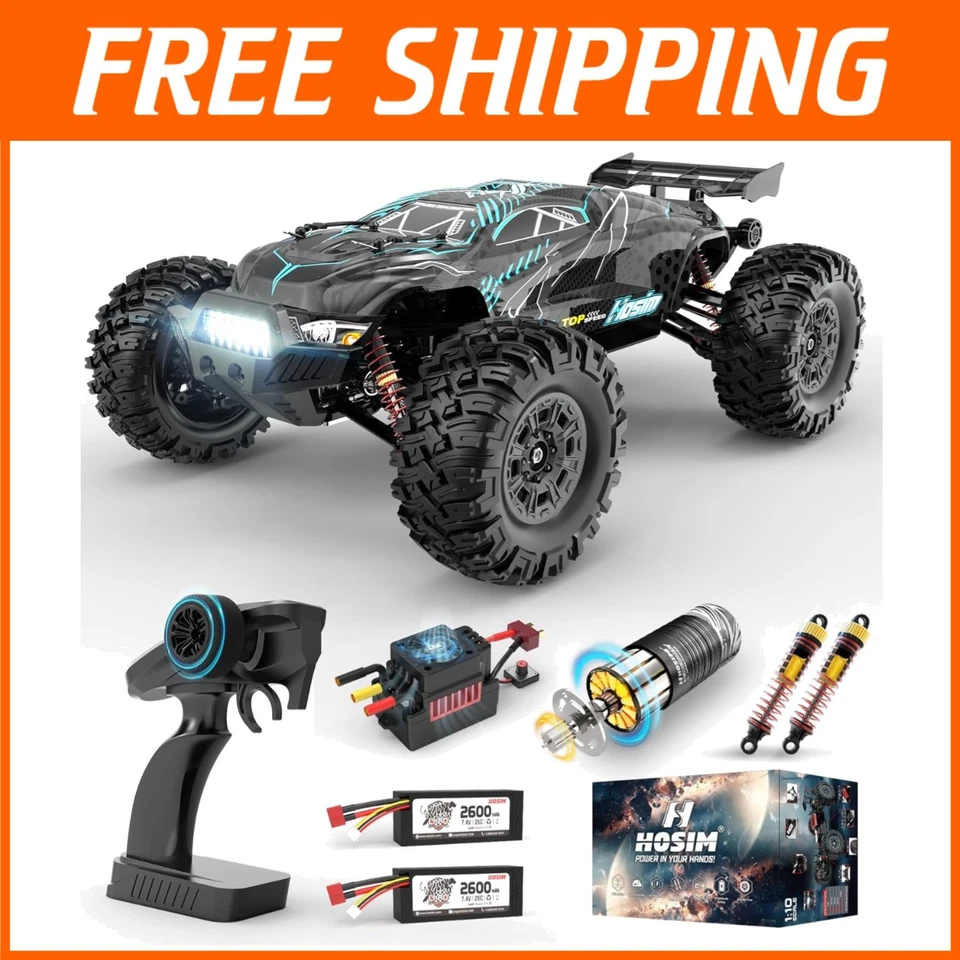 Monster Truck RC eléctrico sin escobillas, impermeable Foto 1 de 4