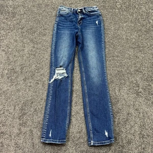 Vervet Jeans Damen 25 Blau Ankle Distressed Medium Wash Preppy Casual Denim - Bild 1 von 8