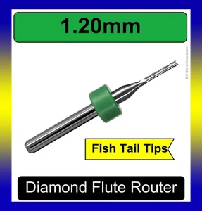 1.20mm .047" Router Bit Carbide Diamond Flutes 1 PC G10 FR4 PCB CNC 1.2mm R119 - Picture 1 of 5