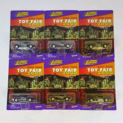 Juego de 6 coches Johnny Lightning 2000 Toyfair Hong Kong/Nueva York en caja enviada Foto 1 de 4