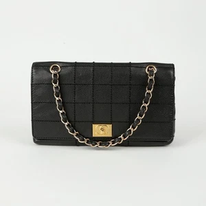 CHANEL Caviar Skin Wild Stitch Chocolate Bar Flap Chain Shoulder Bag 126733873 - Picture 1 of 13