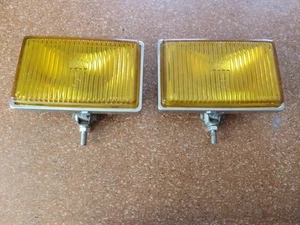 Bosch Halogen Gelb Nebelscheinwerfer Oldtimer Auto LKW Gelendewagen fog lights - Picture 1 of 9