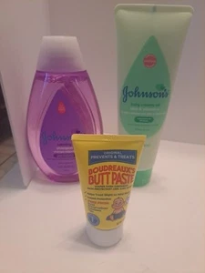 3 Produkty dla dzieci Pakiet Szampon Balsam Pasta do pośladków Prezentowalny Baby Shower Nowe Dziecko - Zdjęcie 1 z 4