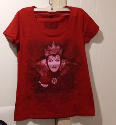 Camiseta Evil Queen Blancanieves Veneno Manzana Rojo Brillo Parques Disney Talla M Foto 1 de 4